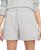 颜色: Dk Grey Heather/white, NIKE | Women's Sportswear Club Fleece Mid-Rise Shorts