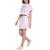 商品Calvin Klein | Women's Colorblocked Skirt颜色White/Energy