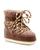 商品第2个颜色Tannish Brown, Chloé | Moon Boot x Chloé Knit & Leather Snow Boots
