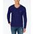商品Lacoste | Men's V-Neck Long Sleeve Jersey T-Shirt颜色Navy