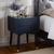 颜色: navy/gold, Safavieh | Lyla Mid Century Retro Silver Cap Nightstand