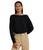 Ralph Lauren | Petite Cotton-Blend Dolman-Sleeve Sweater, 颜色Black