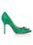 color GREEN, Manolo Blahnik | Hangisi 105 Embellished Satin Pumps