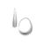 商品Essentials | Small Graduated Wire Hook Earring in Silver & Gold Plate颜色Silver