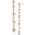 Givenchy | Crystal Pavé Cluster Linear Drop Earrings, 颜色GOLD