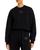 color Black, Alexander Wang | Essential Terry Crew Sweatshirt with Puff Paint Logo