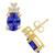 商品第1个颜色Gold, Macy's | Tanzanite (2-1/2 Ct. t.w.) and Diamond (1/5 Ct. t.w.) Stud Earrings