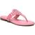 商品Sam Edelman | Circus by Sam Edelman Womens Camara Faux Leather Slip On T-Strap Sandals颜色Pink Confetti