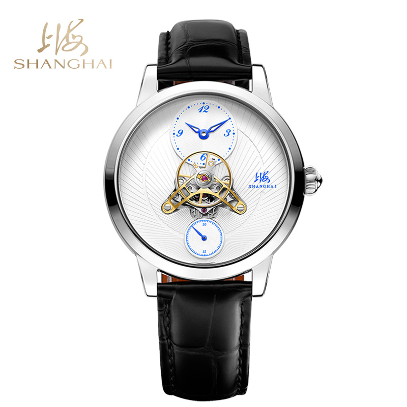 商品SHANGHAI WATCH |  大都会系列·穹境 自动上链机械男士腕表颜色白盘白圈