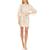 color Almond, Flora Nikrooz | Kit Heart Lace Matte Charmeuse Wrap Robe