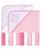 颜色: Light Pink, Tendertyme | Baby Boys and Baby Girls Stars 2 Pack Hooded Bath Towel and Wash Cloth Set