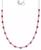颜色: Ruby, Macy's | Black Spinel Oval & Bezel Collar Necklace (4-5/8 ct. t.w.) in Sterling Silver (Also in Lab-Grown Ruby/Lab-Grown White Sapphire)