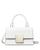 颜色: Optic White, Tory Burch | 女式 Bon Bon系列 拉绒皮革迷你手提包