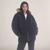 Members Only | Women's Cotton Puffer Oversized Jacket, 颜色black