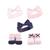 商品第2个颜色Pink Polka Dot, Hudson | Baby Girls 5 Piece Headband and Socks Set