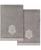 颜色: Charcoal, Linum Home Textiles | Textiles Turkish Cotton May Embellished Bath Towel Set, 2 Piece