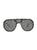 color IVORY SMOKE MIRROR, Fendi | Logo Pilot Mask Sunglasses