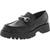 color Black Patent, Nine West | Nine West Womens Faux Leather Block Heel Loafers
