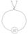 颜色: K, Macy's | Diamond Accent Initial Bolo Bracelet in Silver-Plate