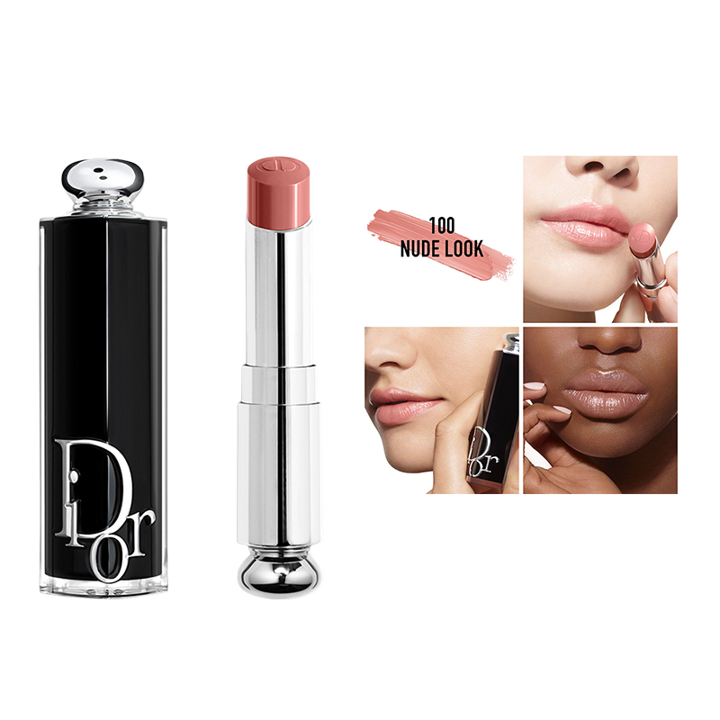颜色: 正装100, Dior | Dior迪奥魅力新黑管保湿光泽唇膏口红3.2g 正装/替换装