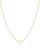 颜色: T, Moon & Meadow | 14K Yellow Gold Initial Pendant Necklace, 16"