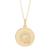 ADORNIA | Adornia Initial Circle Disc Necklace gold, 颜色yellow - q