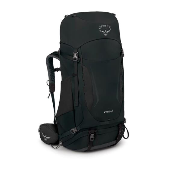 颜色: 黑色68L 女款, Osprey | KYTE鹞鹰 38/48/58/68L 户外重装小鹰登山包双肩包女徒步专业大容量背包（香港仓发货）