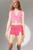 商品Urban Outfitters | UO Grace Velvet Mini Skort颜色Pink