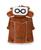 颜色: Brown, Touchdog | 'Tuskegee' Aero-retro Designer Dog Coat Large