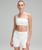 Lululemon | Ribbed Nulu Asymmetrical Yoga Bra *Light Support, A/B Cup, 颜色White