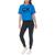 商品Calvin Klein | Women's Stacked Flocking Logo-Print Cotton T-Shirt颜色Electric Blue