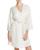 颜色: Ivory, Ralph Lauren | Ralph Lauren Signature Collection Satin Wrap Robe