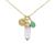 颜色: Aventurine, CHARGED | Crystal Gemstone Charm Necklace