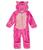 Columbia | 小熊造型婴儿加绒连体衣, 颜色Pink Ice/Pink Orchid