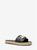 商品Michael Kors | Izzy Logo Embellished Leather Slide Sandal颜色BLACK
