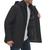 Calvin Klein | Men's Hooded Rip Stop Water and Wind Resistant Jacket with Fleece Bib, 颜色Deep Black