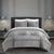 颜色: Grey, Chic Home Design | Amara 2 Piece Comforter Set Embossed Mandala Pattern Faux Fur Micromink Backing Bedding TWIN