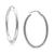 商品Giani Bernini | Polished Oval Medium Hoop Earrings, 25mm, Created for Macy's颜色Sterling Silver