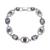 商品第1个颜色Silver, Givenchy | Silver-Tone Crystal Oval Flex Bracelet