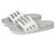 color Chalk White/Chalk White/Matte Silver, Adidas | Adilette Comfort