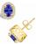 颜色: Gold, Macy's | Tanzanite (7/8 Ct. t.w.) and Diamond (1/4 Ct. t.w.) Halo Stud Earrings