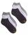 颜色: Grey, Gold Toe | Women's 6-Pack Casual Cushion Liner Socks