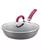 颜色: Gray With Burgundy Handles, Rachael Ray | Create Delicious Hard Anodized Aluminum Nonstick 10.25" Deep Skillet