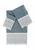 颜色: Teal, Linum Home Textiles | ARIAN 3PC Cream Lace Embellished Towel Set