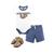 商品第6个颜色Sloth, Hudson | Cotton Bodysuit, Shorts and Shoe Set