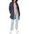 商品Calvin Klein | Women's Chevron Quilted Packable Down Jacket (Standard and Plus)颜色Navy