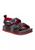 颜色: GREY/RED, Rugged Bear | Toddler Boys Adjustable Buckle Footbed Sandals