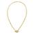 商品ADORNIA | Plated Crystal Clover Toggle Necklace颜色Yellow