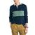 Nautica | Men's Slim-Fit Colorblocked Long-Sleeve Waffle Polo Shirt, 颜色Ocean Navy Heather