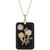 颜色: Black, Macy's | Jade or Onyx Carved Flower Pendant Necklace (25x38mm) in 14k Gold-Plated Sterling Silver